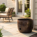 Embossed Panel Garden Hose Holder - Drainage Holes