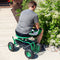 Sunnydaze Rolling Garden Cart with Work Seat and Basket
