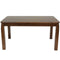 Sunnydaze Dorian 5' Mid-Century Modern Dining Table - Dark Walnut