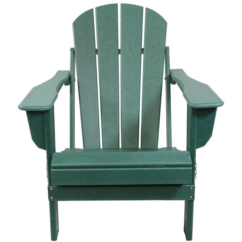 Sunnydaze Folding Adirondack Chair - 300-Pound Capacity - 34.5" H