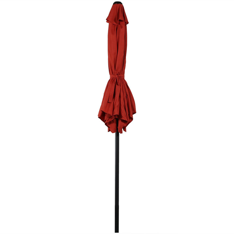 Sunnydaze 7.5' Aluminum Patio Umbrella with Tilt and Crank