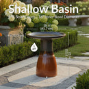 Sunnydaze Glazed Ceramic Outdoor Bird Bath