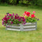 Sunnydaze Galvanized Steel Hexagon Raised Garden Bed - 12.25" H