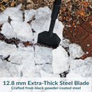 CASL Brands Steel Shock-Absorbing Driveway Ice Scraper with Extra-Thick Blade