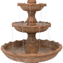 Sunnydaze Large Tiered Ball Outdoor Fountain - 80" H