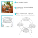 Sunnydaze 4-Tier Ferris Wheel Outdoor Plant and Flower Stand - 28"