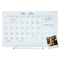 Sunnydaze Glass Whiteboard Calendar for Wall with Markers