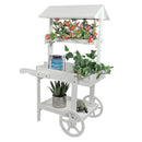 Sunnydaze Country Market Flower Cart Display Stand - 49.25” H