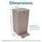 Sunnydaze Patio Trash Can with Lid