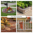 Sunnydaze Roman Garden Border Fence Set