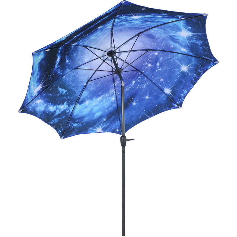 Sunnydaze Market Outdoor Patio Umbrella with Modern Design - 9-Foot