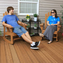 Sunnydaze Outdoor Wooden Adirondack Rocking Chair with Cedar Finish