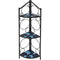 Sunnydaze 3-Tier Blue Mosaic Tiled Indoor/Outdoor Corner Display Shelf for Plants and Decor, 44 Inch Tall