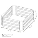 Sunnydaze Galvanized Steel Raised Garden Bed