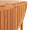Sunnydaze Malaysian Hardwood Folding Gateleg Patio Round Dining Table