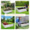 Sunnydaze Galvanized Steel Raised Garden Bed - Large Rectangle - 47"