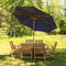Sunnydaze 8.5 ft Patio Umbrella with Faux Woodgrain Finish