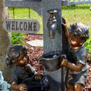 Sunnydaze Water Fountain Statue with Children Playing at Faucet - 40"