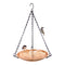 Sunnydaze Hand-Hammered Hanging Copper Bird Bath or Bird Feeder