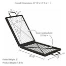Sunnydaze Folding Camping Grill Grate
