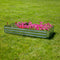 Sunnydaze Galvanized Steel Rectangle Raised Garden Bed