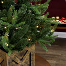 Sunnydaze Pre-Lit Farmhouse Artificial Fir Christmas Tree - 3'