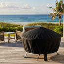 Sunnydaze Heavy-Duty Outdoor Round Fire Pit Cover - Black