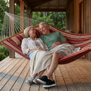 Sunnydaze 2-Person Quilted Fabric Double Hammock with Pillow