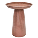 Sunnydaze Gleeful Garden Metal Outdoor Bird Bath - UV-Resistant Finish