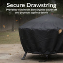 Sunnydaze Heavy-Duty Round Fire Pit Cover with Drawstring Closure