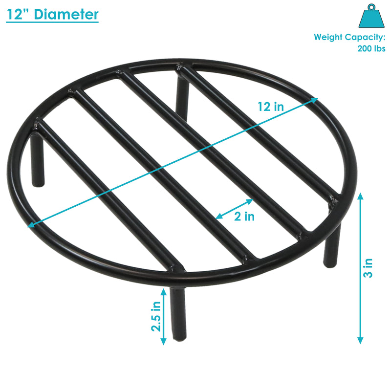 Sunnydaze Outdoor Heavy-Duty Steel Round Fire Pit Grate