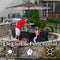 Sunnydaze 9' Solar LED Outdoor Patio Umbrella with Tilt and Crank