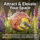 Sunnydaze Solar Bird Feeder with Glass Fly-Through Design