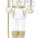 Sunnydaze Pierre the Fleur-de-Lis Christmas Nutcracker Statue - 47" H