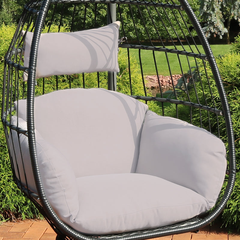 Sunnydaze Outdoor Egg Chair Cushion Replacement for Penelope and Oliver