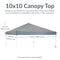 Sunnydaze Replacement Oxford Fabric Standard Pop-Up Canopy Shade