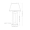 Sunnydaze Open Rectangle Slate Outdoor Table Lamp for Patio - 31" H