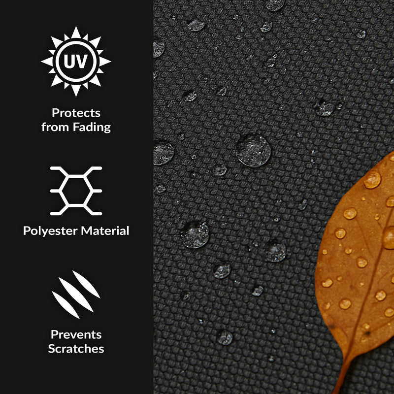 Sunnydaze Heavy-Duty Round Fire Pit Cover with Drawstring Closure