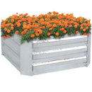 Sunnydaze Galvanized Steel Raised Garden Bed - Square - 24"