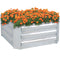 Sunnydaze Galvanized Steel Raised Garden Bed - Square - 24"