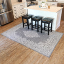 french inspired indoor area rug in Ash 5'x7'8"