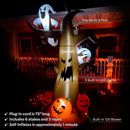 Sunnydaze Haunted Forest Halloween Inflatable Yard Decoration - 8' H