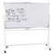 Sunnydaze Double-Sided Rolling Magnetic Whiteboard - 68 x 37 in