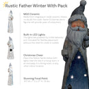 Sunnydaze Rustic Father Winter Indoor Santa Christmas Decoration - 27" H