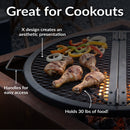 Sunnydaze Round Folding Camping Grill Grate