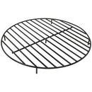 Sunnydaze Round Steel Outdoor Fire Pit Grate