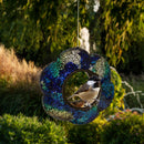 Sunnydaze Fly-Through Mosaic Bird Feeder Set of 6