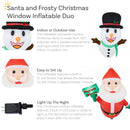 Sunnydaze Santa and Frosty Inflatable Christmas Decorations