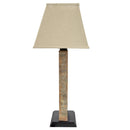 Sunnydaze Open Rectangle Side Table Lamp - Indoor or Outdoor - 31" H