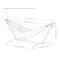 Sunnydaze Brazilian Double Hammock with Stand and Carrying Case